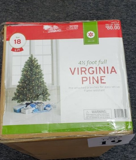 VIRGINIA PINE 4 1/2 '  ARTIFICIAL CHRISTMAS TREE