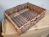 CASES OF NEW PLASTIC WICKER BASKETS