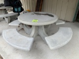 CONCRETE PICNIC TABLES