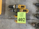 DEWALT DRILLS WITH NO BATTERIES OR CHARGERS