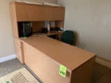 OFFICE SUITE CONSISTING OF: L-SHAPED DESK WITH