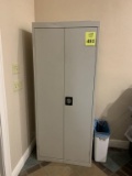 TWO DOOR METAL STORAGE CABINET