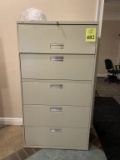 FIVE DRAWER METAL LATERAL FILE CABINET