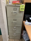 FOUR DRAWER METAL FILE CABINET