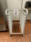 ALUMINUM TRAY RACK ON CASTORS