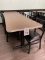 FORMICA TOPPED TABLES, THREE PEDESTAL