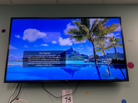 LG 55" TV WITH MOUNTING BRACKET