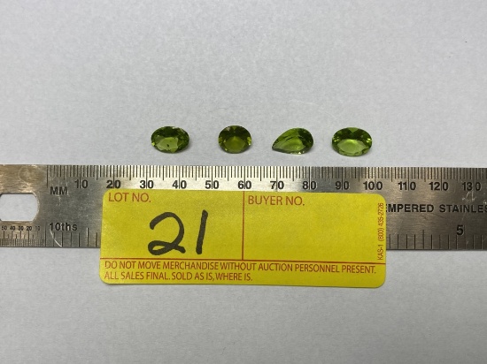 LOT CONSISTING OF LOOSE PERIDOT