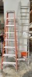 LOT OF LADDERS AND STEP STOOLS