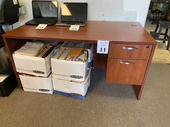 LOT CONSISTING OF: (2) DRAWER DESK- 60" WIDE