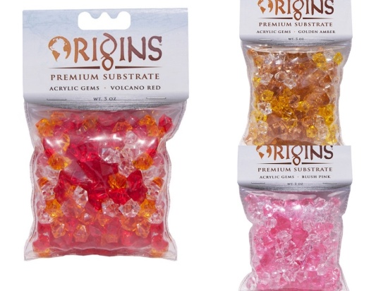ASSORTED COLOR ACRYLIC GEMS