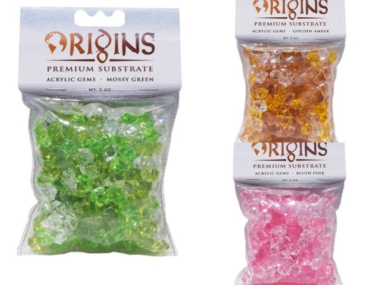 ASSORTED COLOR ACRYLIC GEMS