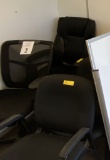 ASSORTED CHAIRS: (2) ROLLING ARM CHAIRS,