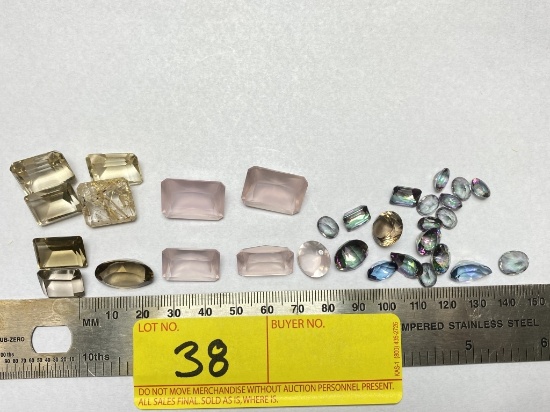 LOT CONSISTING OF LOOSE MIXED COLOR TOPAZ