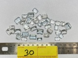 LOT CONSISTING OF LOOSE BLUE TOPAZ