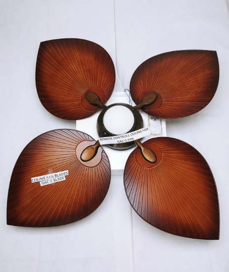 TROPICAL CEILING FANS 56" DIAMETER (IN-DOOR/OUT-DOOR) W/REMOTE CONTROLLER