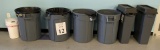 ASSORTED GARBAGE CANS