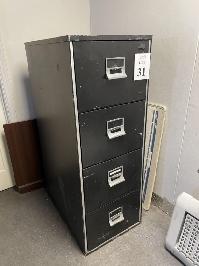 4 DRAWER FIRE RESISTANT FILE CABINET