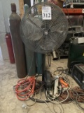 PEDESTAL FAN AND EXTENSION CORDS