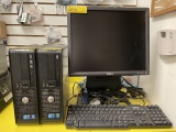 DELL COMPUTER SYSTEM WITH (2) COMPUTERS