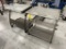 GLASS TOP WORK STATIONS ON CASTERS
