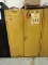 FIRE CABINET WITH CONTENTS OF ASSORTED SOLVENTS