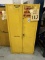 FIRE CABINET WITH CONTENTS OF ASSORTED SOLVENTS