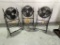 AIR KING FANS ON ROLLING STANDS