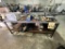 METAL WORK TABLE MEASURING 8' L X 36