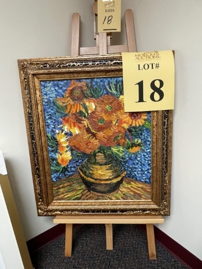 VINCENT VAN GOGH FRAMED PAINTING TRIBUTE