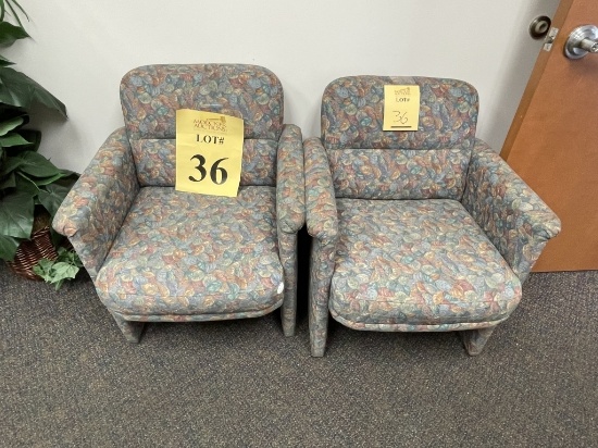 FLORAL PRINT CLIENT CHAIRS