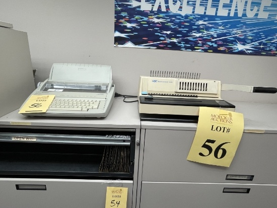 LOT CONSISTING OF GBC IMAGE-MAKER 2000 BINDING