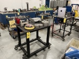 LOT CONSISTING OF (3) TEST BENCHES ON CASTERS