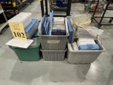 LOT CONSISTING OF ASSORTED SIZED PLASTIC BINS