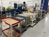 ASSORTED SIZED ROLLING CARTS