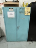 METAL STORAGE CABINET INCLUDING CONTENTS