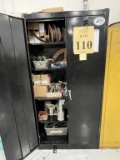 STORAGE CABINET INCLUDING CONTENTS OF