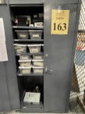 STORAGE CABINET WITH CONTENTS OF ASSORTED TESTING