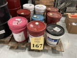 LOT OF (9) 5 GALLON CONTAINERS