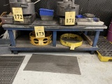 METAL TOPPED WORK TABLE