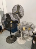 LOT CONSISTING OF (4) ASSORTED PEDESTAL FANS