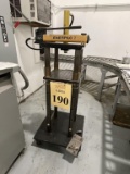 CUSTOM MADE HYDRAULIC PRESS ON CASTERS
