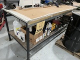 WORK TABLES WITH METAL TOPS