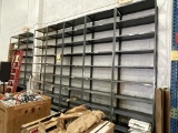 SECTIONS OF METAL SHELVING