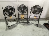 AIR KING FANS ON ROLLING STANDS