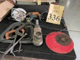 LOT CONSISTING OF C CLAMPS AND POWER TOOLS