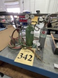SMALL ACETYLENE TORCH SET WITH GAUGES