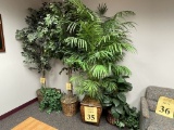 LOT CONSISTING OF ASSORTED SIZED FAUX PLANTS