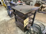 METAL FRAME WORK TABLE WITH WILSON VICE