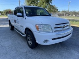 2006 WHITE TOYOTA TUNDRA SR5, 4.8L V8, 4-DOOR